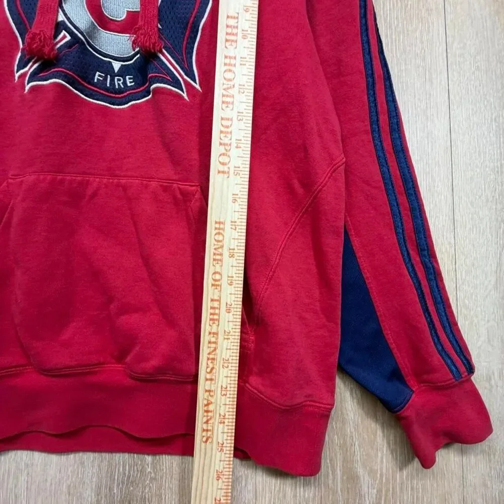 Adidas Men's Red Hoodie